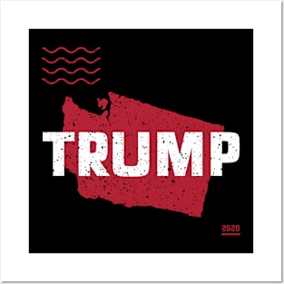 Trump Washington 2020  - Red Wave, Red State Posters and Art